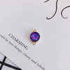 Wholesale Jewelry Accessories Copper Resin Geometric Round Gold Foil Inlay Double Hanging Pendant Necklace Material