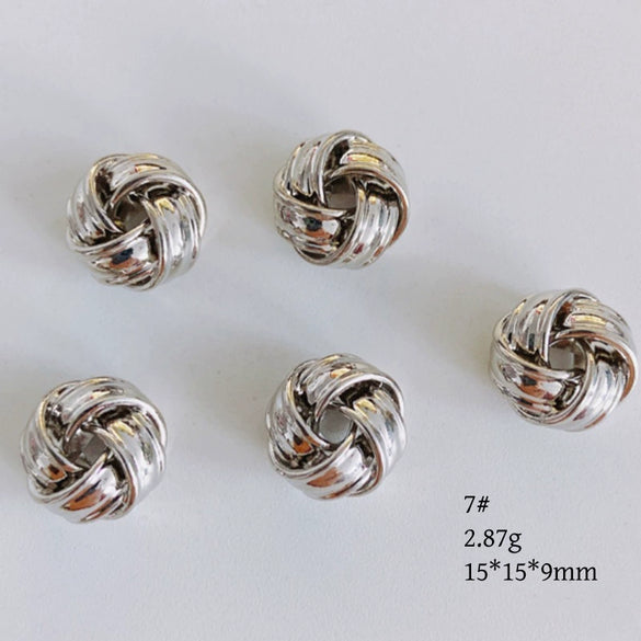 Wholesale Jewelry Accessories Copper With Copper Plating And Gold Beads For Ring Earrings Necklace