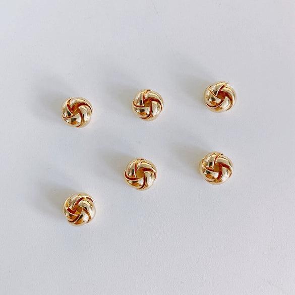 Wholesale Jewelry Accessories Copper With Copper Plating And Gold Beads For Ring Earrings Necklace