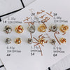 Wholesale Jewelry Accessories Copper With Copper Plating And Gold Beads For Ring Earrings Necklace