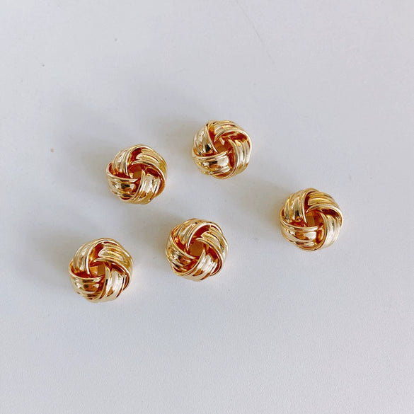 Wholesale Jewelry Accessories Copper With Copper Plating And Gold Beads For Ring Earrings Necklace