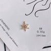Wholesale Jewelry Accessories Copper Zircon Inlaid Star Bow Four Leaf Clover Hollow Pendant