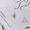 Wholesale Jewelry Accessories Copper Zircon Inlaid Star Bow Four Leaf Clover Hollow Pendant