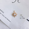 Wholesale Jewelry Accessories Copper Zircon Inlaid Star Bow Four Leaf Clover Hollow Pendant