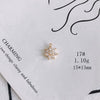 Wholesale Jewelry Accessories Copper Zircon Inlaid Star Bow Four Leaf Clover Hollow Pendant