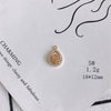 Wholesale Jewelry Accessories Copper Zircon Inlaid Star Bow Four Leaf Clover Hollow Pendant