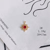 Wholesale Jewelry Accessories Copper Zircon Inlaid Star Bow Four Leaf Clover Hollow Pendant