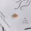 Wholesale Jewelry Accessories Copper Zircon Inlaid Star Bow Four Leaf Clover Hollow Pendant