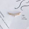 Wholesale Jewelry Accessories Copper Zircon Inlay Flower Moon Hollow Necklace Material