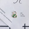 Wholesale Jewelry Accessories Copper Zircon Inlay Flower Moon Hollow Necklace Material