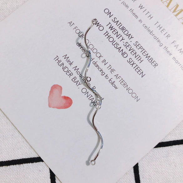 Wholesale Jewelry Accessories Electroplating Sshaped Pendant Tassel Material