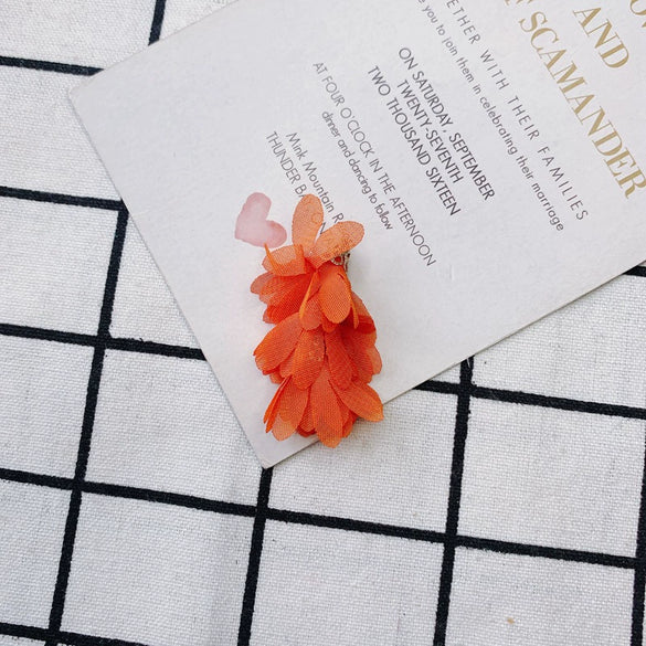 Wholesale Jewelry Accessories Fresh Tassel Small Flower Earrings Pendant Handwoven Fabric Material