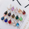 Wholesale Jewelry Accessories Glass Glaze Teardrop Shape Pendant For Bracelet And Necklace