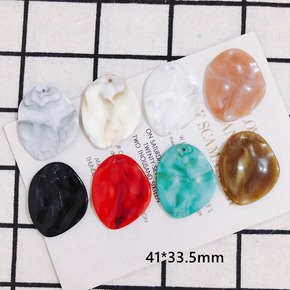 Wholesale Jewelry Accessories Halo Resin Round Earrings With Holes