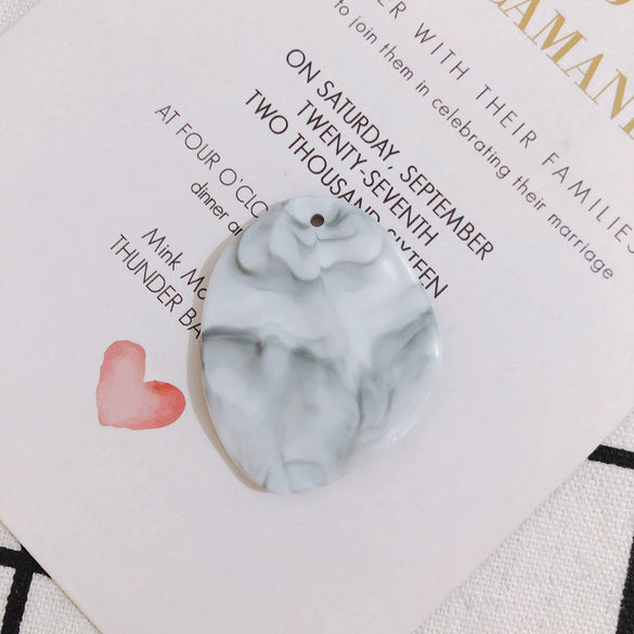 Wholesale Jewelry Accessories Halo Resin Round Earrings With Holes