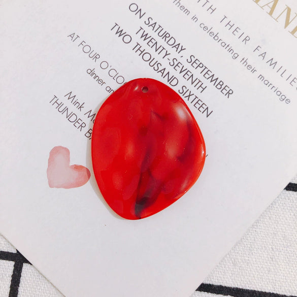 Wholesale Jewelry Accessories Halo Resin Round Earrings With Holes