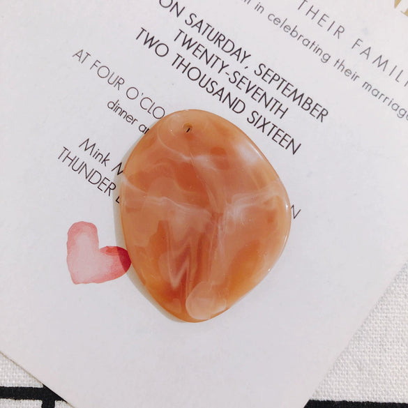 Wholesale Jewelry Accessories Halo Resin Round Earrings With Holes