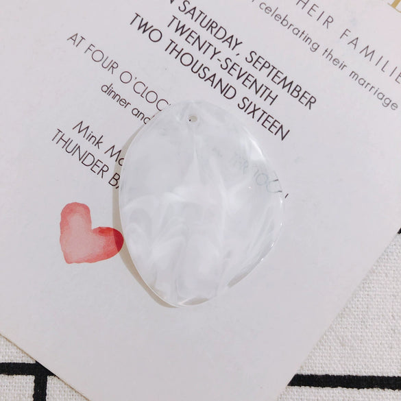 Wholesale Jewelry Accessories Halo Resin Round Earrings With Holes