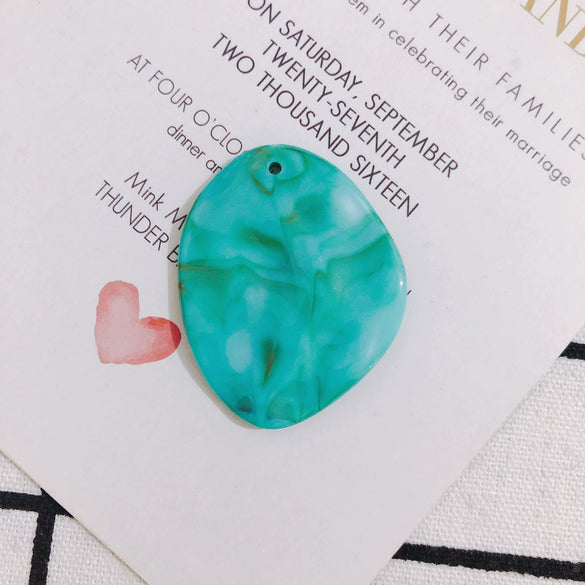 Wholesale Jewelry Accessories Halo Resin Round Earrings With Holes