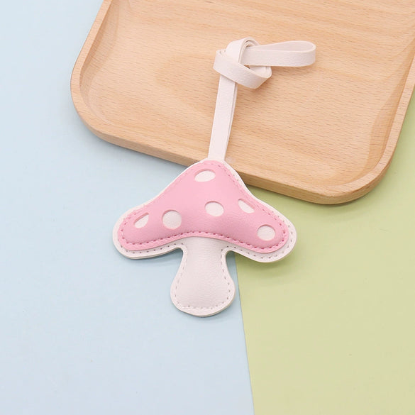 Wholesale Jewelry Accessories Leather Mushroom Pendant Clothing Accessories