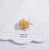 Wholesale Jewelry Accessories Material S925 Silver Inlaid Zirconium Hollow Crown Tassel Cap Pearl Beaded Torus Cap