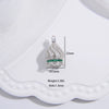 Wholesale Jewelry Accessories Material S925 Silver Inlaid Zirconium Hollow Crown Tassel Cap Pearl Beaded Torus Cap
