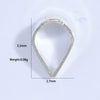 Wholesale Jewelry Accessories Melon Seed Buckle Handmade Diy Bracelet Necklace Pendant S925 Sterling Silver Electroplated