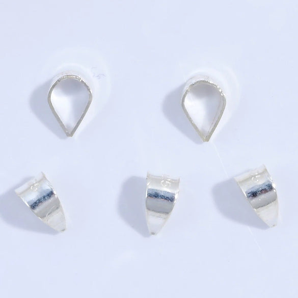 Wholesale Jewelry Accessories Melon Seed Buckle Handmade Diy Bracelet Necklace Pendant S925 Sterling Silver Electroplated