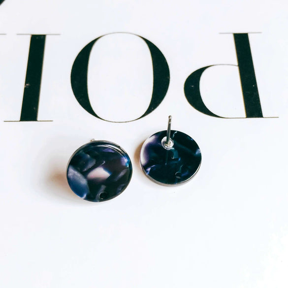 Wholesale Jewelry Accessories Plastic Resin Circle Round Dripping Glue Needle With Hole Pendant Earring Accessories