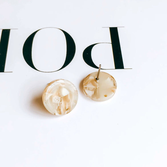 Wholesale Jewelry Accessories Plastic Resin Circle Round Dripping Glue Needle With Hole Pendant Earring Accessories