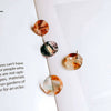 Wholesale Jewelry Accessories Plastic Resin Circle Round Dripping Glue Needle With Hole Pendant Earring Accessories