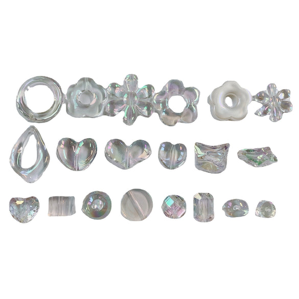 Wholesale Jewelry Accessories Plastic Resin Geometric Round Flower Love Pendant