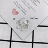 Wholesale Jewelry Accessories Plastic Resin Geometric Round Flower Love Pendant