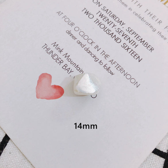 Wholesale Jewelry Accessories Plastic Resin Imitation Pearl Shaped Beads Earrings Hair Accessories With Magic Pearlescent Wrinkle Effect