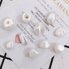 Wholesale Jewelry Accessories Plastic Resin Imitation Pearl Shaped Beads Earrings Hair Accessories With Magic Pearlescent Wrinkle Effect