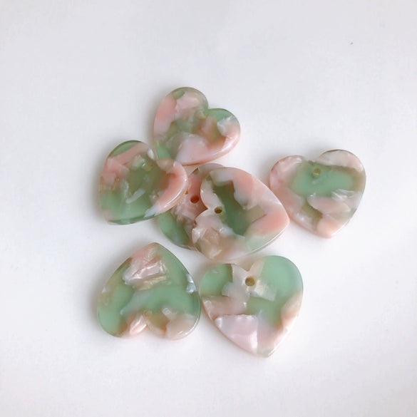 Wholesale Jewelry Accessories Plastic Resin Love Art Earrings Bracelet Pendant Harajuku Style