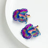 Wholesale Jewelry Accessories Plastic Resin Red Koi Goldfish Pendant Earrings Handmade