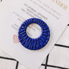 Wholesale Jewelry Accessories Plastic Resin Woven Rattan Hollow Ring Pendant Earrings