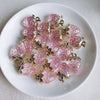 Wholesale Jewelry Accessories Resin Strawberry Inlaid Pearl Pendant Earrings Environmentalfriendly