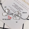 Wholesale Jewelry Accessories Resinacrylic Transparent Heart Pendant Earrings Hair Accessories Material