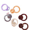 Wholesale Jewelry Accessories Ring Disc Acrylic Acetate Pendant Handmade Earring With Plastic Resin Material And Dripping Glue Process