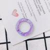 Wholesale Jewelry Accessories Ring Disc Acrylic Acetate Pendant Handmade Earring With Plastic Resin Material And Dripping Glue Process