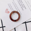 Wholesale Jewelry Accessories Ring Disc Acrylic Acetate Pendant Handmade Earring With Plastic Resin Material And Dripping Glue Process