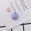 Wholesale Jewelry Accessories Ring Disc Acrylic Acetate Pendant Handmade Earring With Plastic Resin Material And Dripping Glue Process