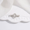 Wholesale Jewelry Accessories 925 Silver Bow Love Pearl Buckle Vshaped Fourleaf Clover Oshaped With Zirconia Design