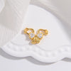 Wholesale Jewelry Accessories 925 Silver Bow Love Pearl Buckle Vshaped Fourleaf Clover Oshaped With Zirconia Design