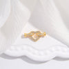 Wholesale Jewelry Accessories 925 Silver Bow Love Pearl Buckle Vshaped Fourleaf Clover Oshaped With Zirconia Design