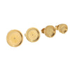 Wholesale Jewelry Accessories Stainless Steel Lathe Earring Base Round Basin Welding Needle Electroplated