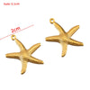 Wholesale Jewelry Accessories Stainless Steel Marine Series Pendant With Starfish Shell Seahorse And More Electroplated
