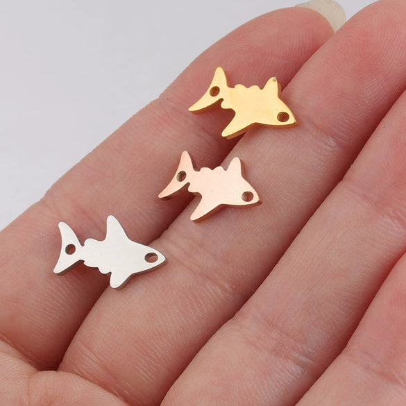 Wholesale Jewelry Accessories Stainless Steel Shark Pendant Mirror Polished Glossy